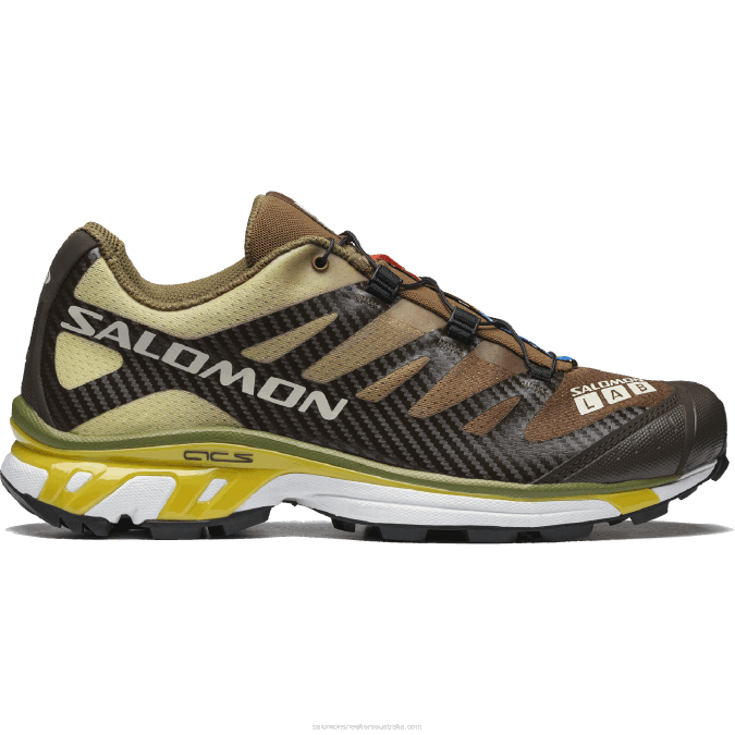 Men's Sportstyle Shoes - Xt-4 V42L217 Salomon Delicioso/Toffee/Empire Yellow - Salomon sneakers Australia