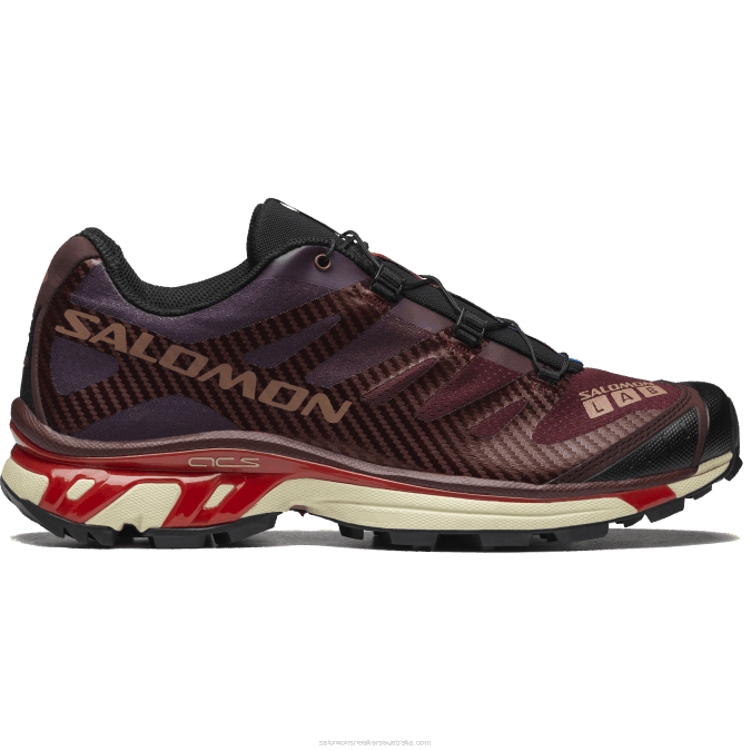 Men's Sportstyle Shoes - Xt-4 V42L219 Salomon Bitter Chocolate/Mocha Mousse/Fiery Red - Salomon Australia