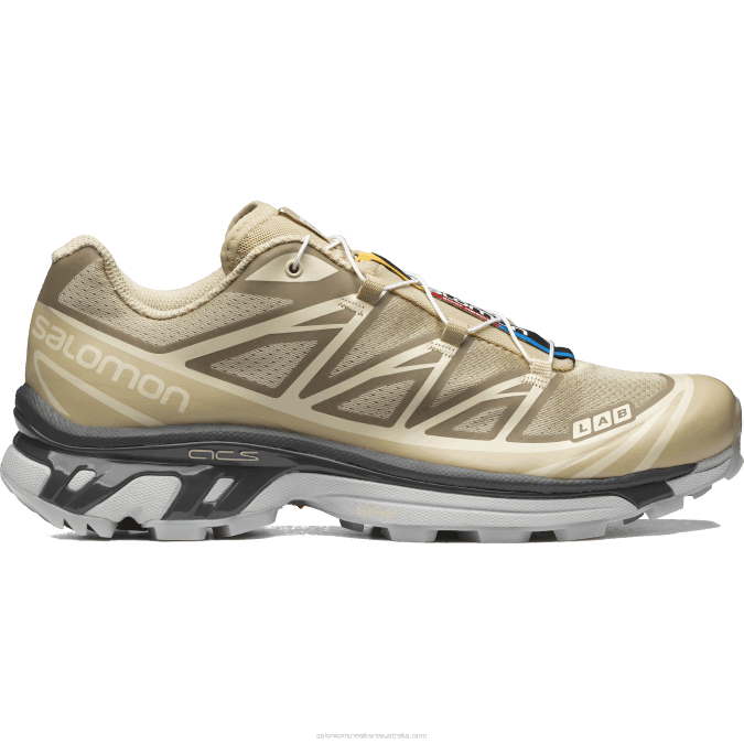 Men's Sportstyle Shoes - Xt-6 Clear V42L121 Salomon Safari/Magnet/Vanilla Ice - Salomon shoes
