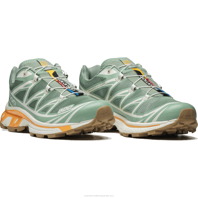 Men\'s Sportstyle Shoes - Xt-6 V42L75 Salomon Granite Green/Aquifer/Blazing Orange - Salomon Australia