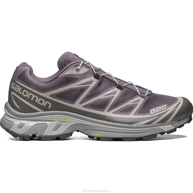Men's Sportstyle Shoes - Xt-6 V42L79 Salomon Moonscape/Plum Kitten/Gull - Salomon sneakers Australia