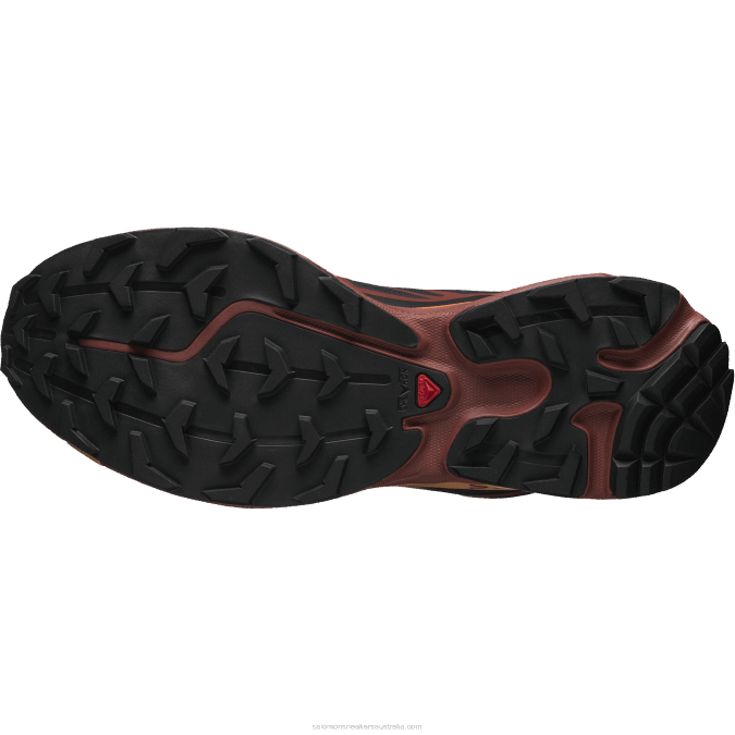 Men\'s Sportstyle Shoes - Xt-6 V42L86 Salomon Black/Chocolate Plum/Vibrant Orange - Salomon shoes