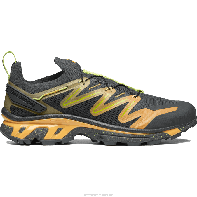 Men's Sportstyle Shoes - Xt-Rush 2 V42L107 Salomon Ebony/Blazing Orange/Bright Lime Green - Salomon Australia