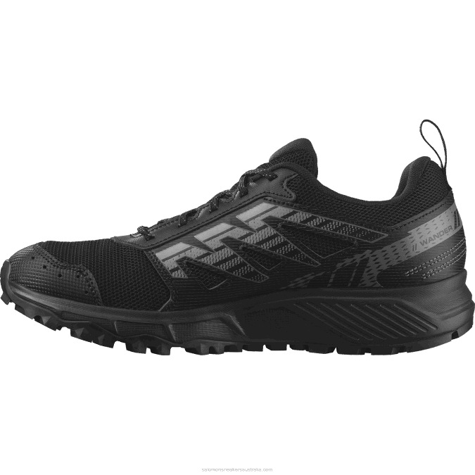 Men\'s Running Shoes - Wander V42L1486 Salomon Black/Pewter/Frost Gray - Salomon shoes