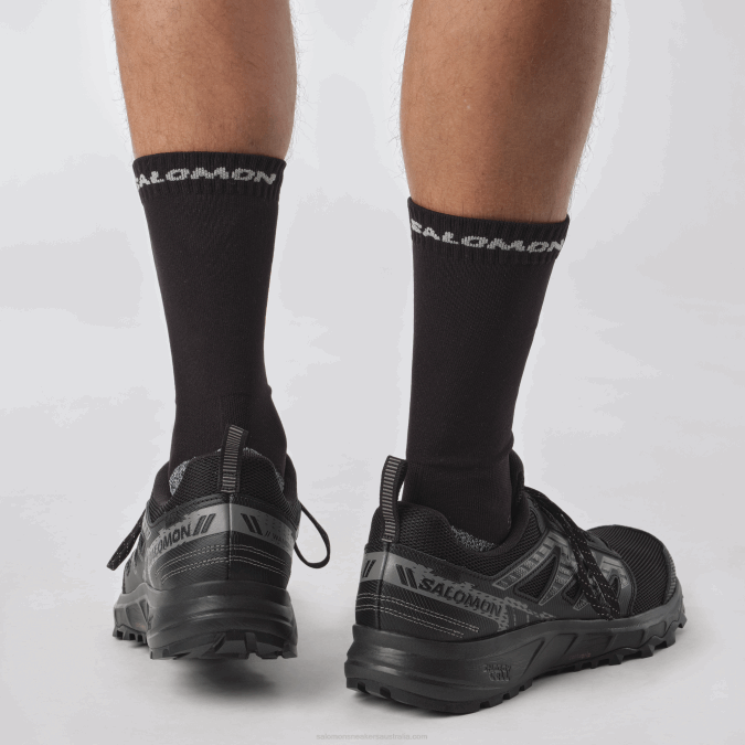 Men\'s Running Shoes - Wander V42L1486 Salomon Black/Pewter/Frost Gray - Salomon shoes