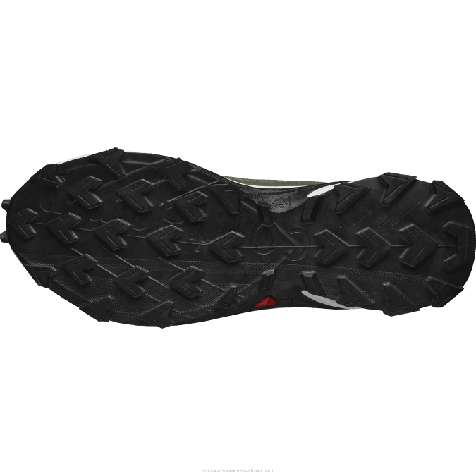 Men\'s Trail Running Shoes - Alphacross 4 Gore-Tex V42L1476 Salomon Deep Lichen Green/Vanilla Ice/Olive Night - Salomon sneakers Australia