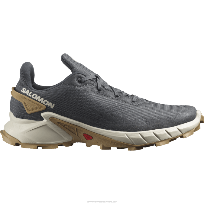 Men's Trail Running Shoes - Alphacross 4 V42L1483 Salomon Ebony/Rainy Day/Phantom - Salomon shoes