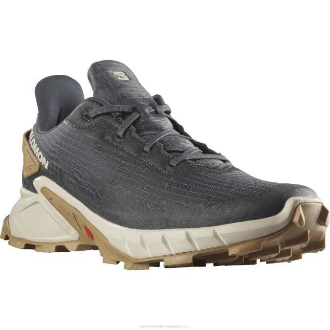 Men\'s Trail Running Shoes - Alphacross 4 V42L1483 Salomon Ebony/Rainy Day/Phantom - Salomon shoes