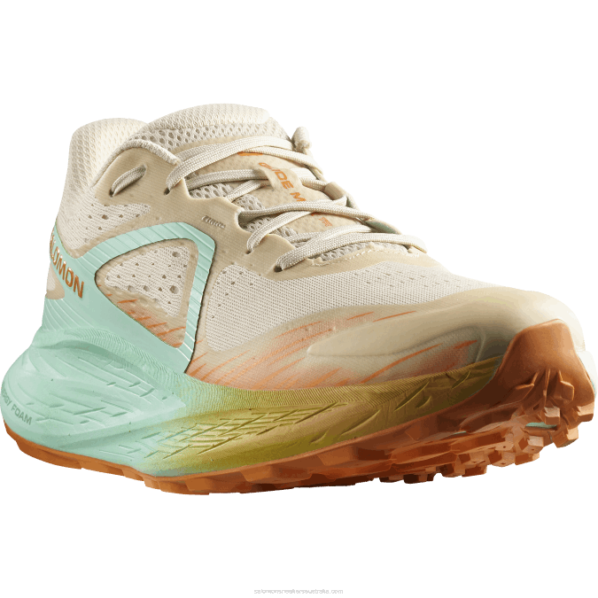 Men\'s Trail Running Shoes - Glide Max Tr V42L1446 Salomon Bleached Sand/Yucca/Orange Pepper - Salomon shoes