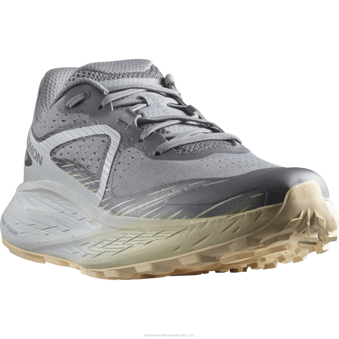 Men\'s Trail Running Shoes - Glide Max Tr V42L1449 Salomon Quiet Shade/Pearl Blue/Bleached Sand - Salomon shoes