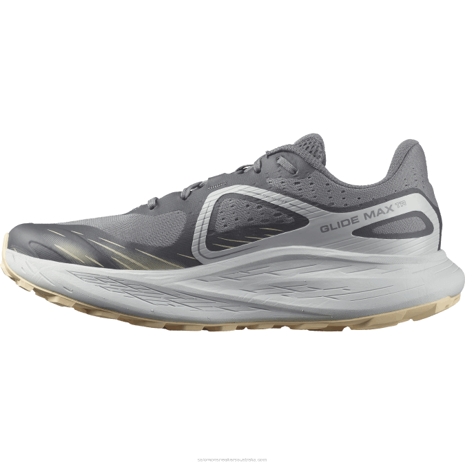 Men\'s Trail Running Shoes - Glide Max Tr V42L1449 Salomon Quiet Shade/Pearl Blue/Bleached Sand - Salomon shoes