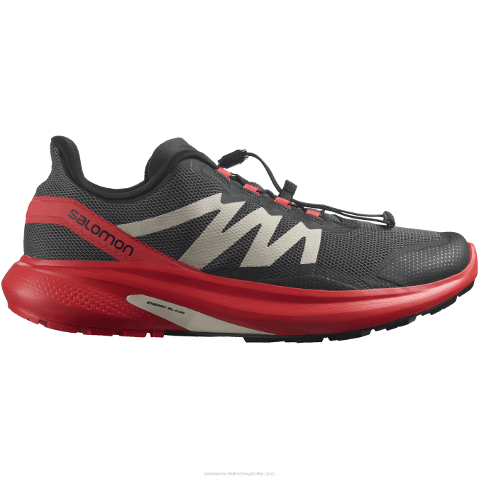 Men's Trail Running Shoes - Hypulse V42L1484 Salomon Magnet/Poppy Red/Black - Salomon Australia