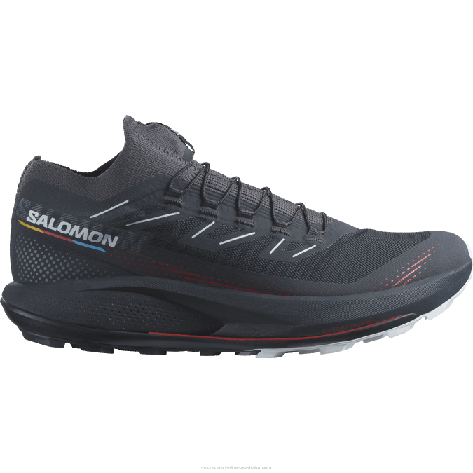 Men's Trail Running Shoes - Pulsar Trail Pro 2 V42L1436 Salomon Carbon/Fiery Red/Arctic Ice - Salomon sneakers Australia
