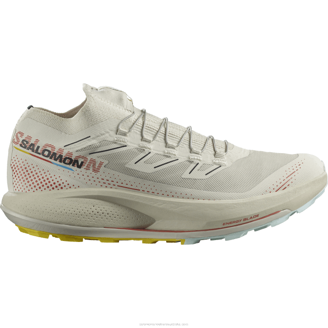 Men's Trail Running Shoes - Pulsar Trail Pro 2 V42L1437 Salomon Rainy Day/Hot Sauce/Freesia - Salomon shoes