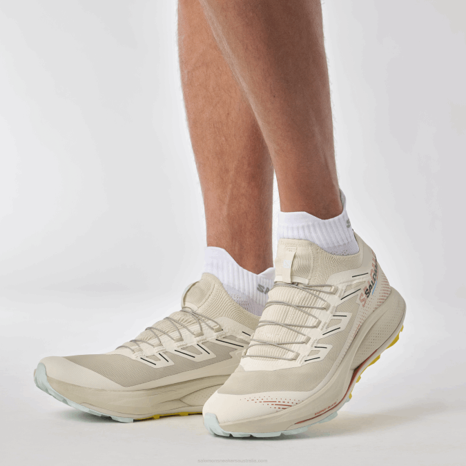 Men\'s Trail Running Shoes - Pulsar Trail Pro 2 V42L1437 Salomon Rainy Day/Hot Sauce/Freesia - Salomon shoes