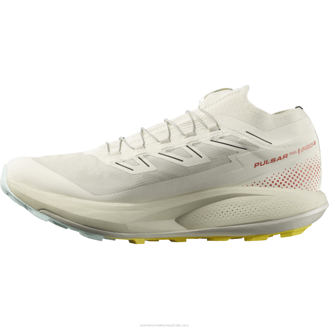 Men\'s Trail Running Shoes - Pulsar Trail Pro 2 V42L1437 Salomon Rainy Day/Hot Sauce/Freesia - Salomon shoes