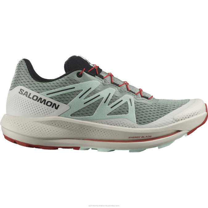 Men's Trail Running Shoes - Pulsar Trail V42L1464 Salomon Lily Pad/Bleached Aqua/Hot Sauce - Salomon sneakers Australia