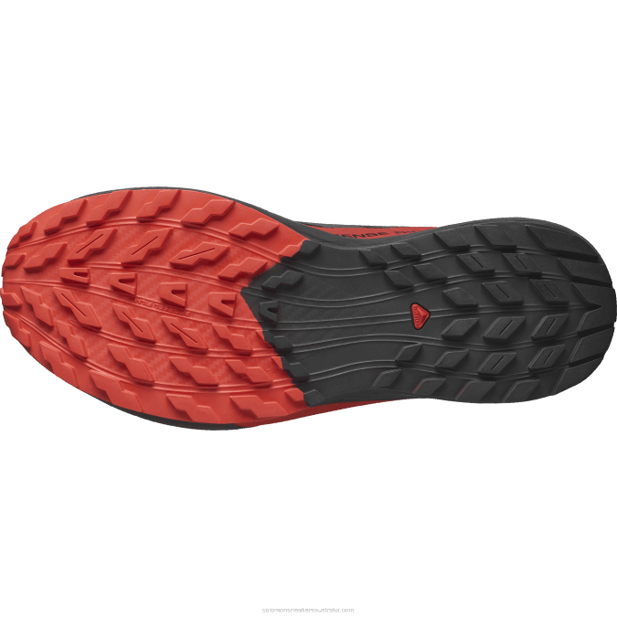 Men\'s Trail Running Shoes - Sense Ride 5 V42L1432 Salomon Black/Fiery Red - Salomon Australia