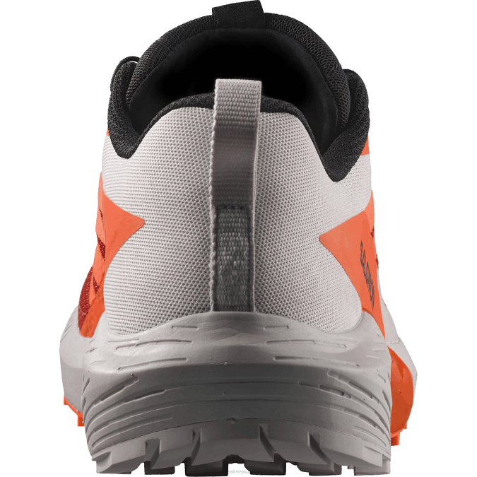 Men\'s Trail Running Shoes - Sense Ride 5 V42L1434 Salomon Lunar Rock/Shocking Orange/Fiery Red - Salomon shoes