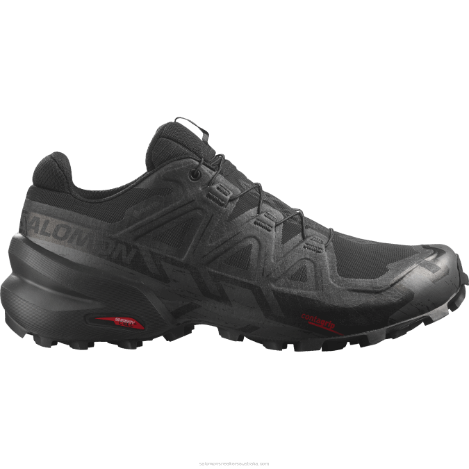 Men's Trail Running Shoes - Speedcross 6 Gore-Tex V42L1465 Salomon Black/Phantom - Salomon shoes