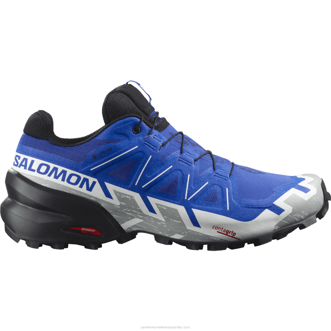 Men's Trail Running Shoes - Speedcross 6 Gore-Tex V42L1467 Salomon Nautical Blue/Black/White - Salomon sneakers Australia