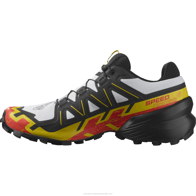 Men\'s Trail Running Shoes - Speedcross 6 V42L1451 Salomon White/Black/Empire Yellow - Salomon sneakers Australia