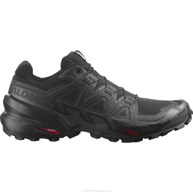 Men's Trail Running Shoes - Speedcross 6 V42L1452 Salomon Black/Phantom - Salomon Australia