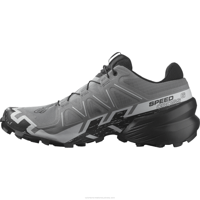 Men\'s Trail Running Shoes - Speedcross 6 V42L1453 Salomon Quiet Shade/Black/Pearl Blue - Salomon shoes