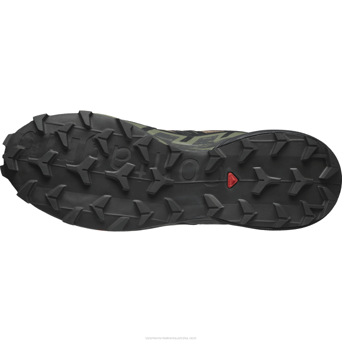 Men\'s Trail Running Shoes - Speedcross 6 V42L1455 Salomon Kelp/Black/Deep Lichen Green - Salomon sneakers Australia