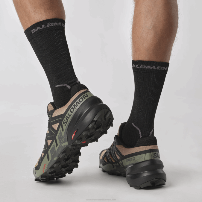 Men\'s Trail Running Shoes - Speedcross 6 V42L1455 Salomon Kelp/Black/Deep Lichen Green - Salomon sneakers Australia