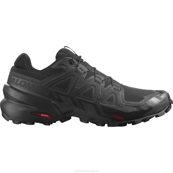 Men's Trail Running Shoes - Speedcross 6 Wide V42L1471 Salomon Black/Phantom - Salomon shoes