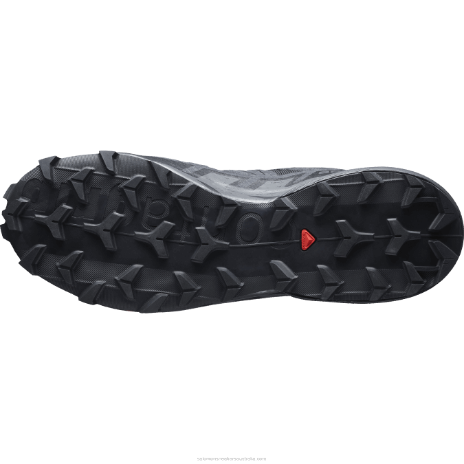 Men\'s Trail Running Shoes - Speedcross 6 Wide V42L1471 Salomon Black/Phantom - Salomon shoes