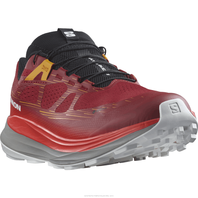 Men\'s Trail Running Shoes - Ultra Glide 2 Gore-Tex V42L1442 Salomon Biking Red/Frost Gray/Turmeric - Salomon sneakers Australia