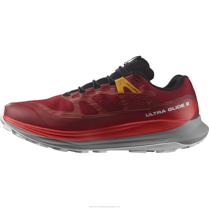 Men\'s Trail Running Shoes - Ultra Glide 2 Gore-Tex V42L1442 Salomon Biking Red/Frost Gray/Turmeric - Salomon sneakers Australia