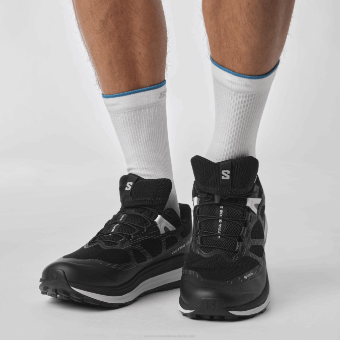 Men\'s Trail Running Shoes - Ultra Glide 2 Gore-Tex V42L1443 Salomon Black/Lunar Rock/White - Salomon shoes