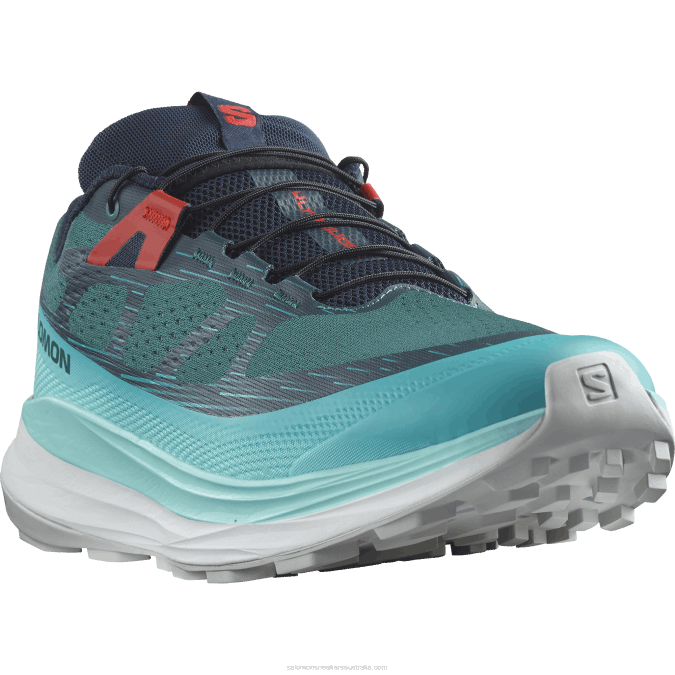 Men\'s Trail Running Shoes - Ultra Glide 2 V42L1438 Salomon Atlantic Deep/Blue Radiance/Fiery Red - Salomon Australia