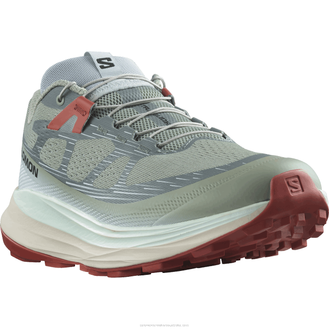 Men\'s Trail Running Shoes - Ultra Glide 2 V42L1440 Salomon Lily Pad/Bleached Aqua/Hot Sauce - Salomon shoes