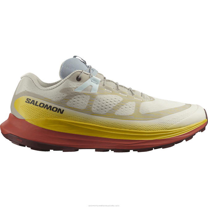 Men's Trail Running Shoes - Ultra Glide 2 V42L1441 Salomon Rainy Day/Freesia/Hot Sauce - Salomon Australia