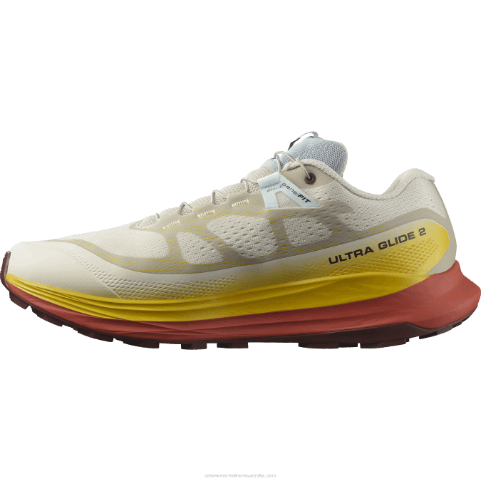 Men\'s Trail Running Shoes - Ultra Glide 2 V42L1441 Salomon Rainy Day/Freesia/Hot Sauce - Salomon Australia
