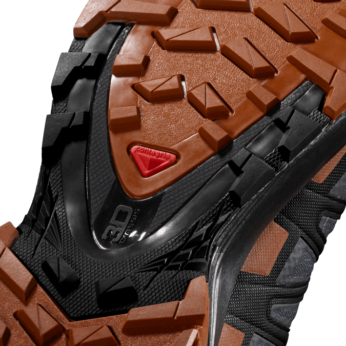 Men\'s Trail Running Shoes - Xa Pro 3D V8 Gore-Tex Wide V42L1472 Salomon Ebony/Caramel Cafe/Black - Salomon Australia