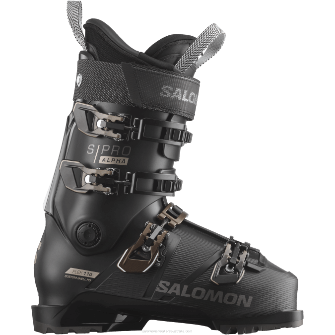 Men's On-Piste Boots - S/Pro Alpha 110 V42L1237 Salomon Black/Titanium Metal - Salomon shoes