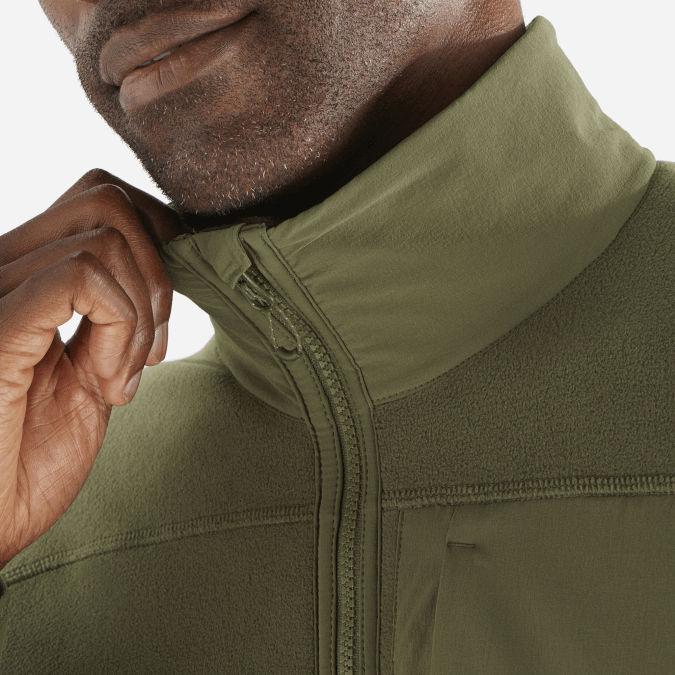 Men\'s Full Zip Midlayer Jacket - Outline Polartec V42L534 Salomon Grape Leaf - Salomon Australia