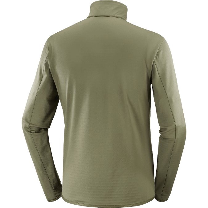 Men\'s Half Zip Midlayer - Essential Lightwarm V42L547 Salomon Grape Leaf - Salomon Australia