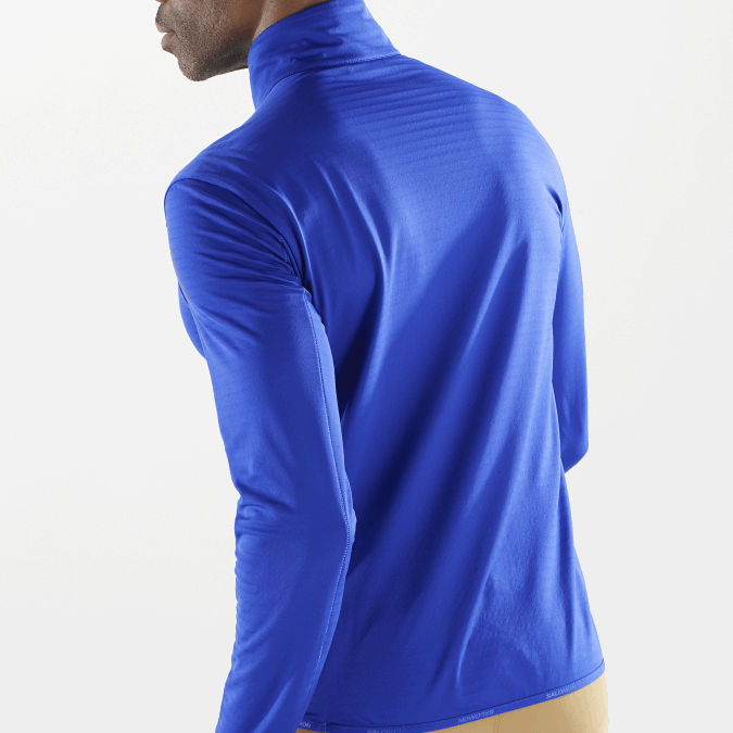 Men\'s Half Zip Midlayer - Essential Lightwarm V42L548 Salomon Surf The Web - Salomon sneakers Australia