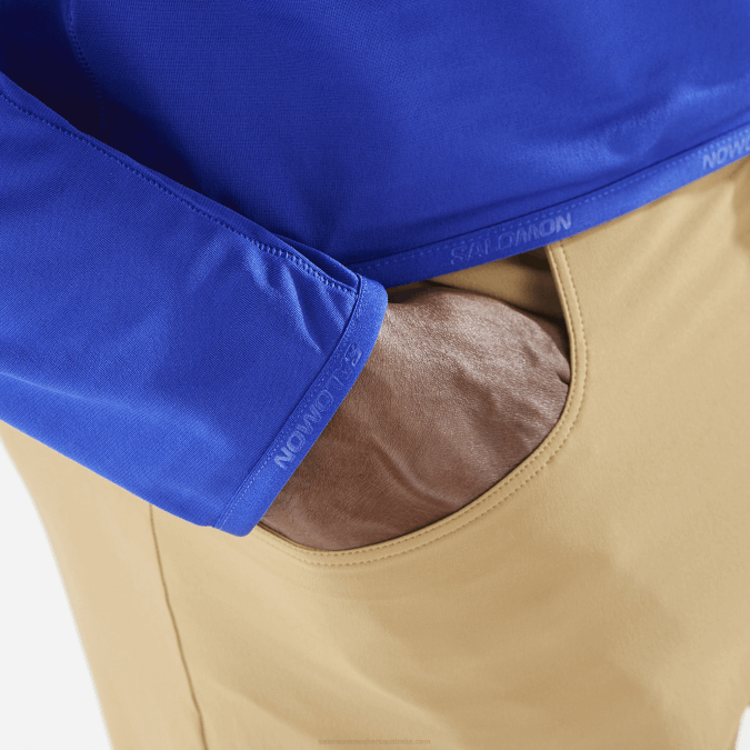 Men\'s Half Zip Midlayer - Essential Lightwarm V42L548 Salomon Surf The Web - Salomon sneakers Australia