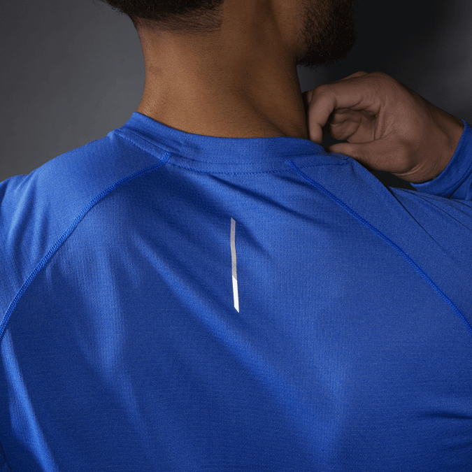 Men\'s Long Sleeve T-Shirt - Cross Run V42L541 Salomon Nautical Blue - Salomon Australia