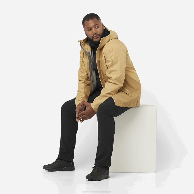 Men\'s Midlayer Jacket with hood - Outline All Season Hybrid V42L559 Salomon Deep Black - Salomon shoes