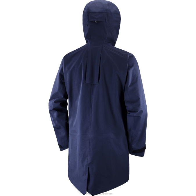 Men\'s Shell Jacket - Stance 3L Long V42L551 Salomon Night Sky/Roasted Cashew - Salomon shoes