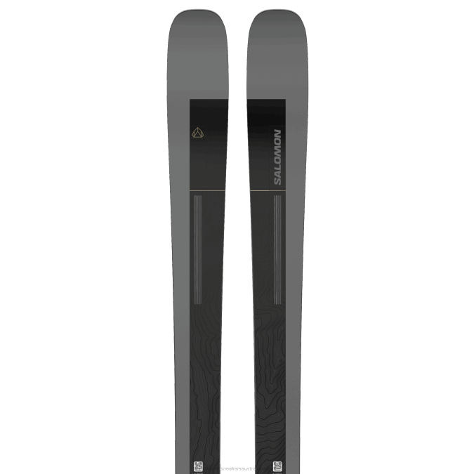 Men's All-Mountain Skis - Stance 96 V42L1213 Salomon Black/Dark Grey/Pale Kakhi Metallic - Salomon shoes