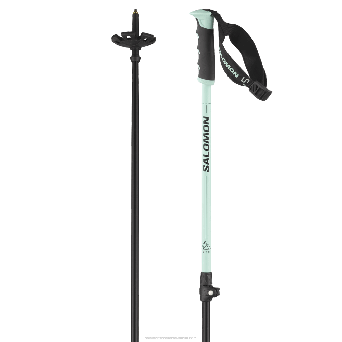 Men's Alpine Poles - Mtn Alu S3 V42L1246 Salomon Bleached Aqua - Salomon Australia